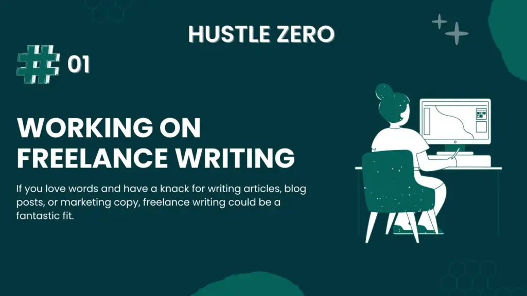 If you love words and have a knack for writing articles, blog posts, or marketing copy, freelance writing could be a fantastic fit.